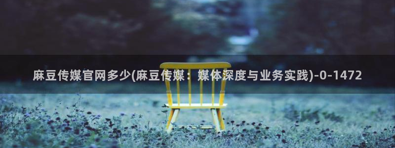 麻豆映传媒官网：麻豆传媒官网多少(麻豆传媒：媒体深度与业务实践)
