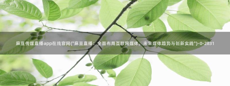 麻豆经纪传媒官网：麻豆传媒直播app在线官网(\